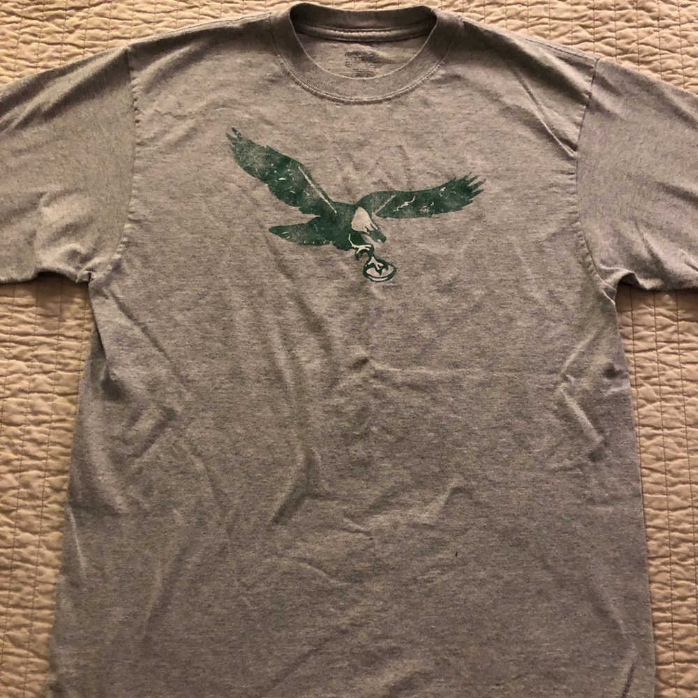 GRAY REEBOK MEDIUM PHILADELPHIA EAGLES SHIRT MENS